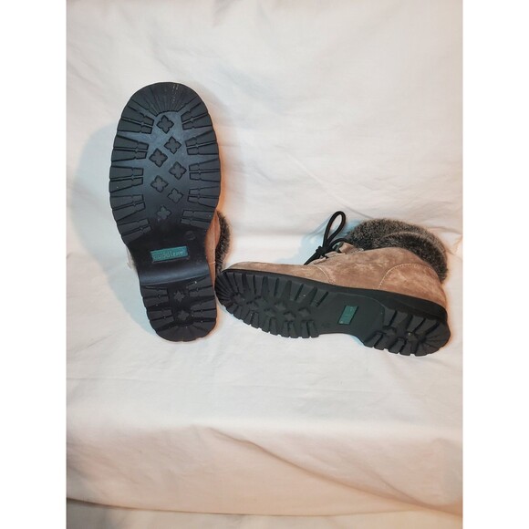 Cobbie Cuddlers Womens Faux Fur-Lined Tan Suede Winter Boots 0087 - Picture 4 of 7